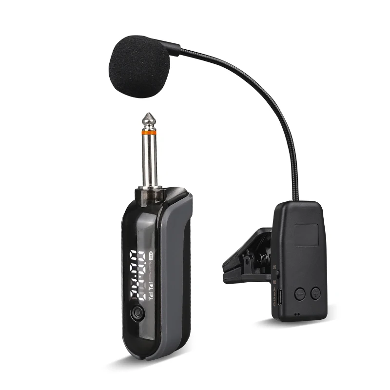 Saxofone Wireless Microphone Mic Saxophone Transmitter and Receiver 2.4G Professional Mikrofon Music Mike Microphon Kit Microfon view 6
