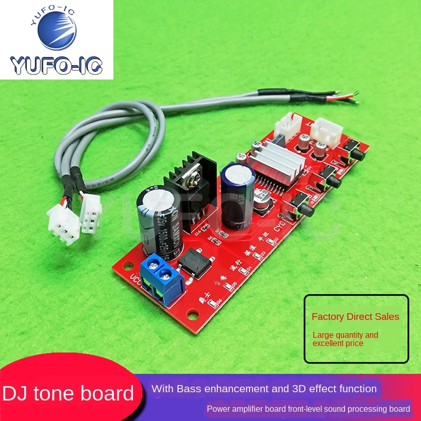 Free Ship 2pcs DJ Equalizer Yin Diao Ban With Bass Booster And 3D Effect Function Amplifier Board Backing Sound Processing Board