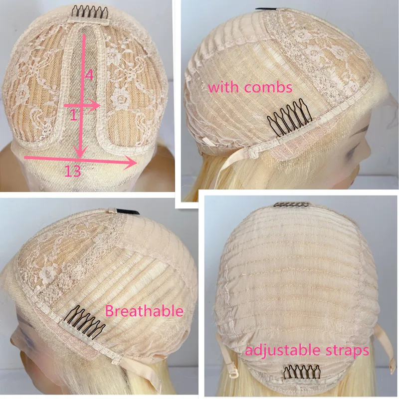 Парик женский бесклеевой из натуральных волос, 13x4
