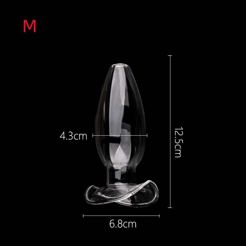 Creative Crystal Clear Hollow Anal Dilator Vaginal Speculum Expander Butt Plug Leak-proof Men Women Gay Masturbat Sex Toys