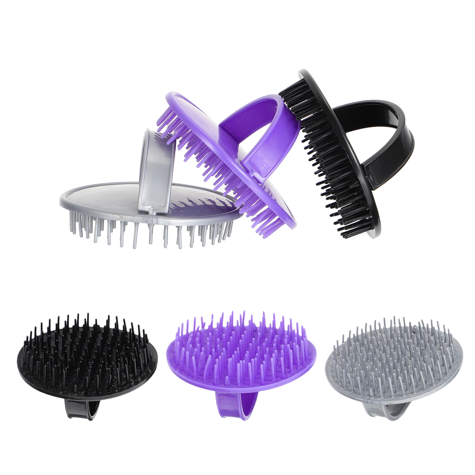 

6Pcs Scalp Massage Brush Hair Shampoo Head Cleaning Massager Dandruff Removal Tool for All Hair Types Shampoo Brush