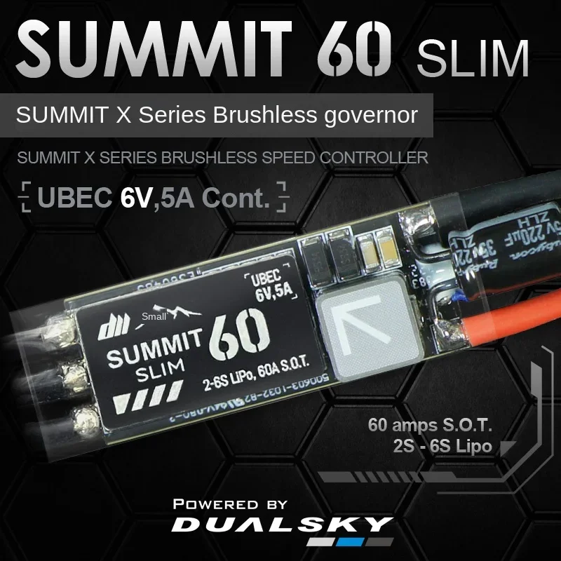 Dualsky SUMMIT 60X.U6 SUMMIT 60X.U8 2S-6S Electric Control WITH UBEC 6V/8V Fixed Wing Multi rotor ESC