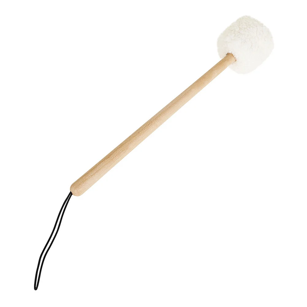 

Handcrafted Juniper Wood Sound Mallet Fleece Head Singing Bowl Stick Gong Mallet Drum Stick For Sound Therapy Music Bowl