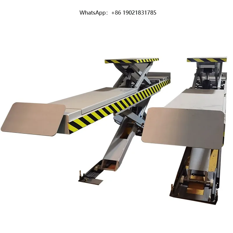 CE Certified Two Post Double Cylinder Hydraulic Mid-rise Mobile Scissor Car Lift Equipment Factory Price for Sale