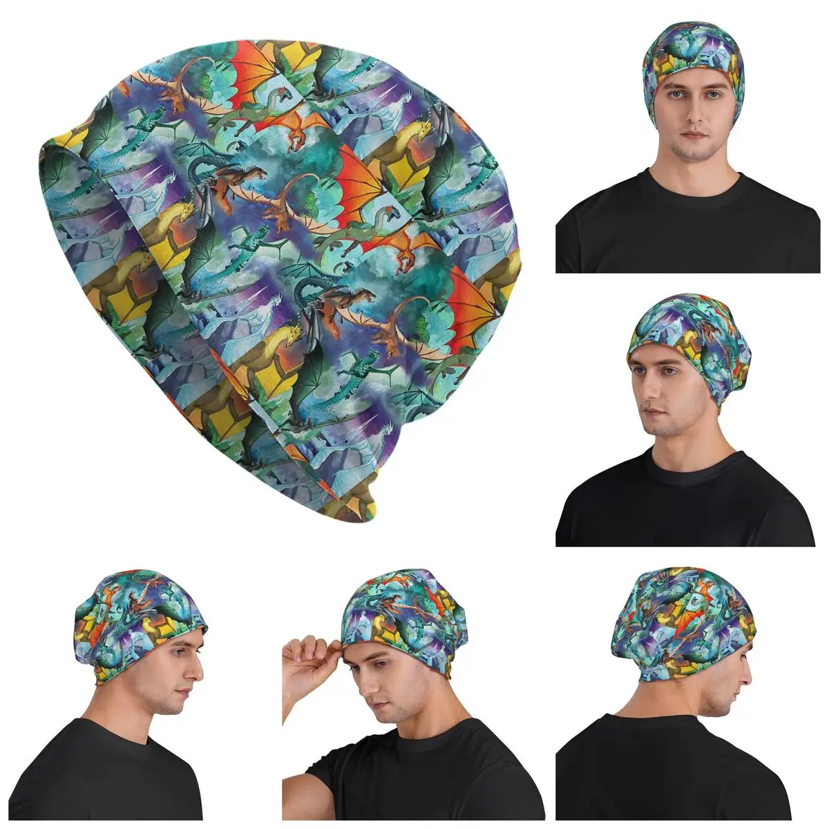 Wings Of Fire All Dragon Series Skullies Beanies Hats Warm Autumn Winter Outdoor Cap Knitted Bonnet Caps for Men Women Adult