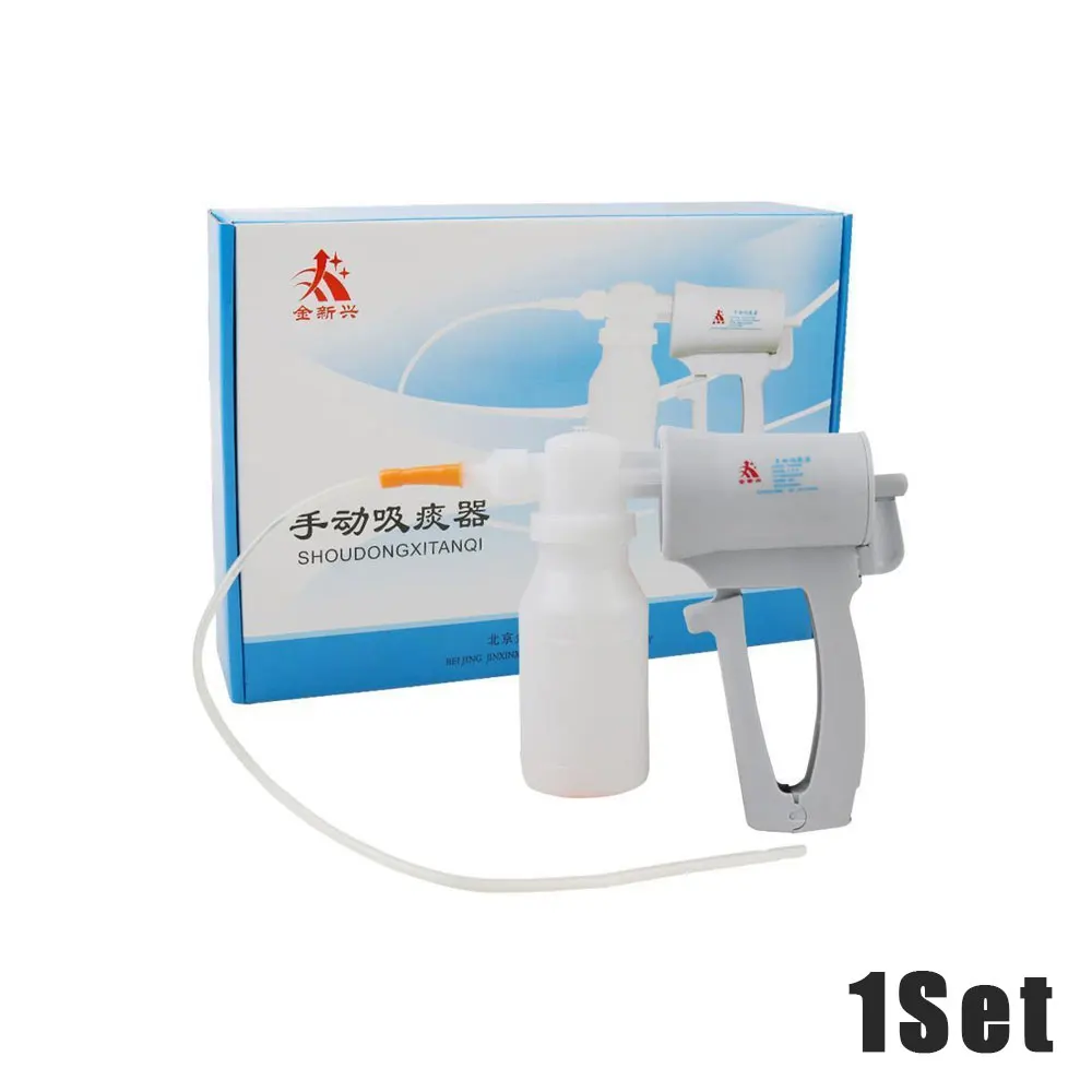 Manual Sputum Aspirator for Home Hand Held Sputum Suction Medical-devices Care Aspirator Pump Tube Catheter Aspirators