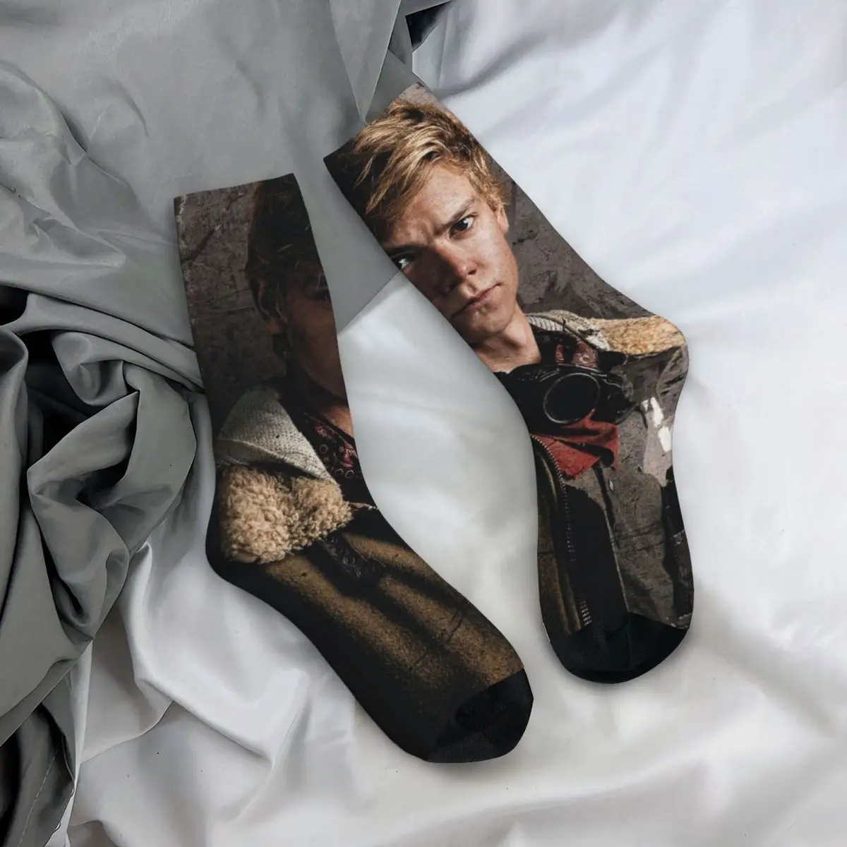 Newt - Maze Runner The Death Cure Socks Harajuku High Quality Stockings All Season Long Socks Accessories for Man\'s Woman\'s