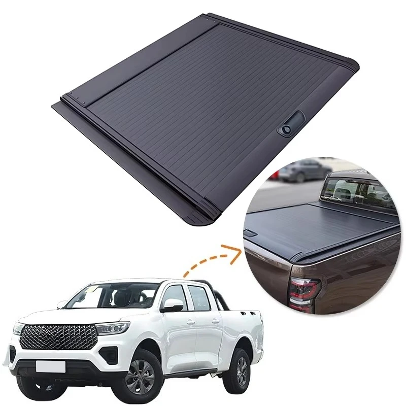 Waterproof Seamless Anti-Theft Car Parts Roller Lid up Pick up Truck Aluminium Alloy Tonneau Cover for GWM Great Wall Poer