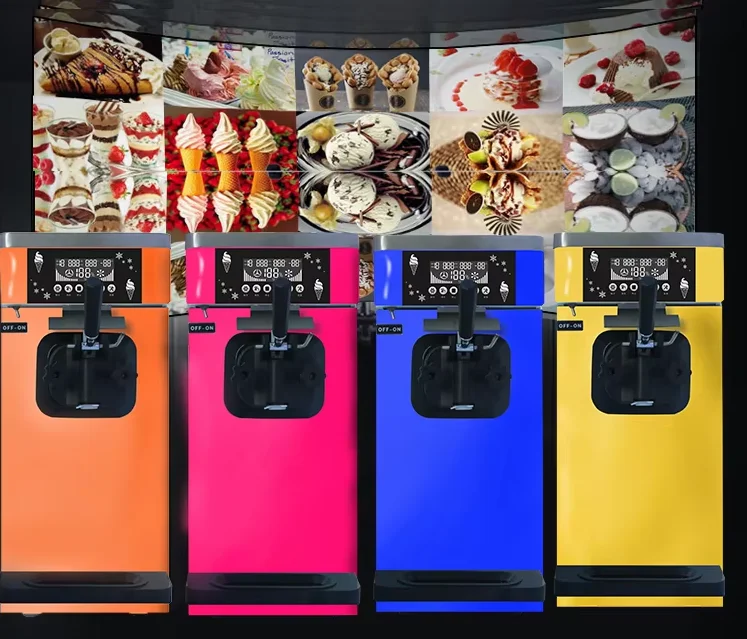 Wholesale Table Top Single Flavor Frozen Yogurt Soft Serve Ice Cream Machine Gelato Machine Small Ice Cream Maker