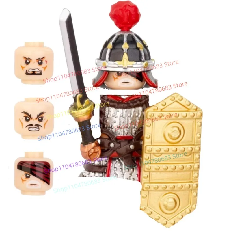 Blocs de construction MOC, Mini modèle de soldats, armure, armes, accessoires, jeu de marée, ornements pour enfants, jouets, cadeaux de vacances