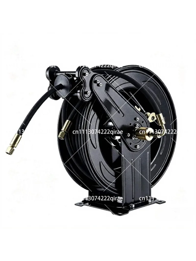 35m Automatic Retractable High Pressure Hose Reel, Steel Wire Water Pipe Empty Drum for Car Wash Cleaning Equipment