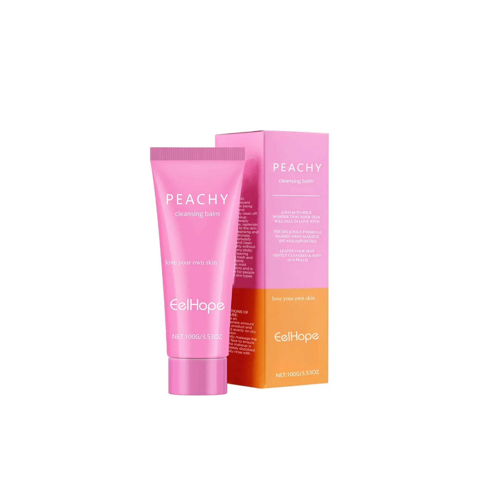 イールホープ ピーチ メイク落としクリーム 洗顔 日焼け止め除去 敏感肌用 クレンザー 保湿 フェイシャルクレンジングクリーム