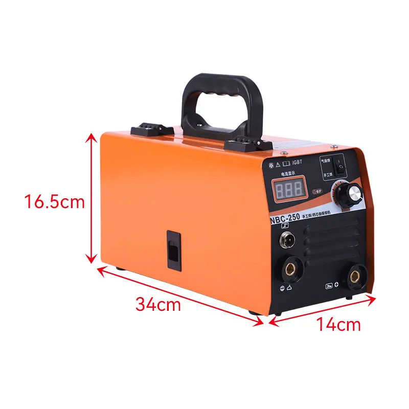 

Безвоздушный сварочный аппарат MIGNBC-250 с двойной гарантией, электрический, двухрежимный, малогабаритный промышленный сварочный аппарат