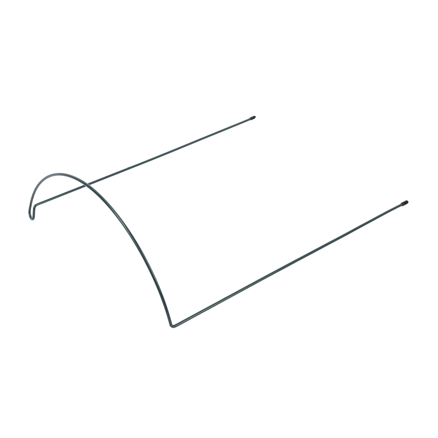 EYFL-8 Pack Plant Support Stake Metal Garden Plant Stake Green Half Round Plant Support Ring Plant Cage Plant Support