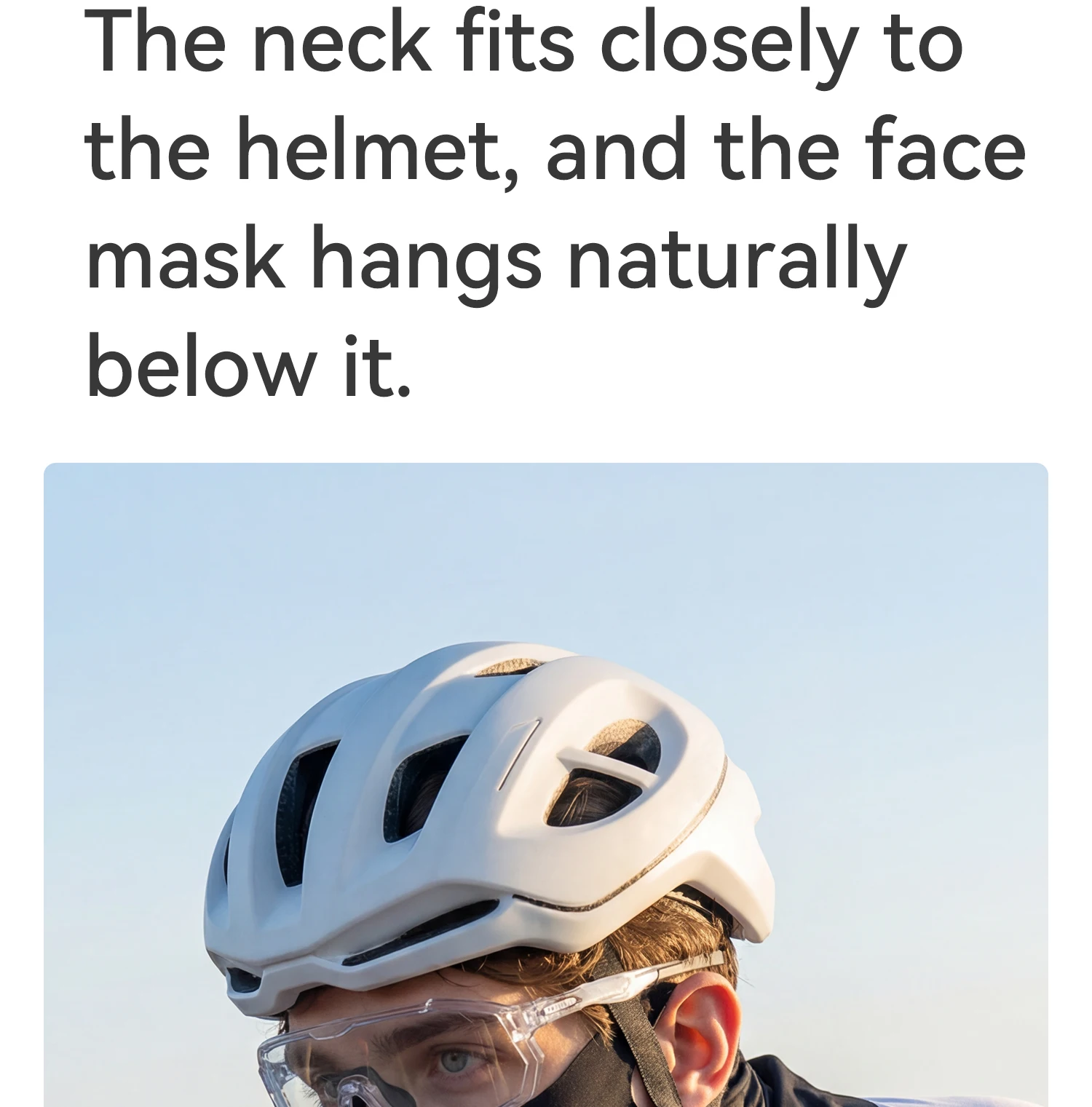 Face neck cover detail