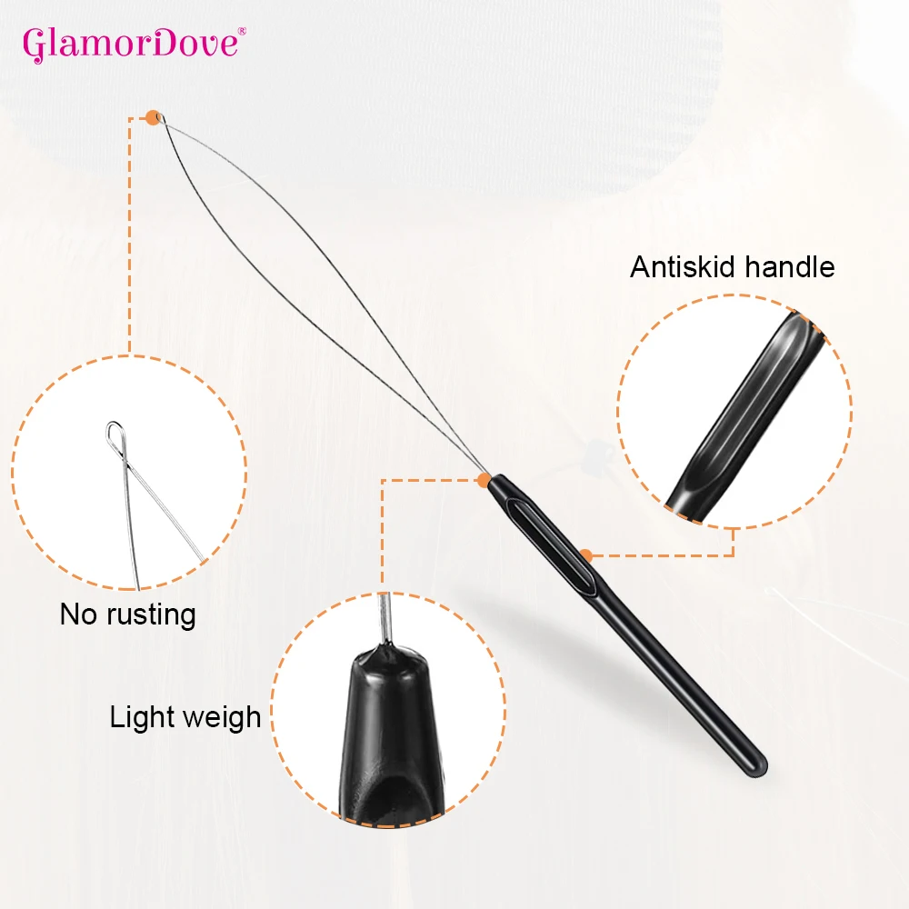 GlamorDove Micro Rings Beads Hair Extensions Tool Set