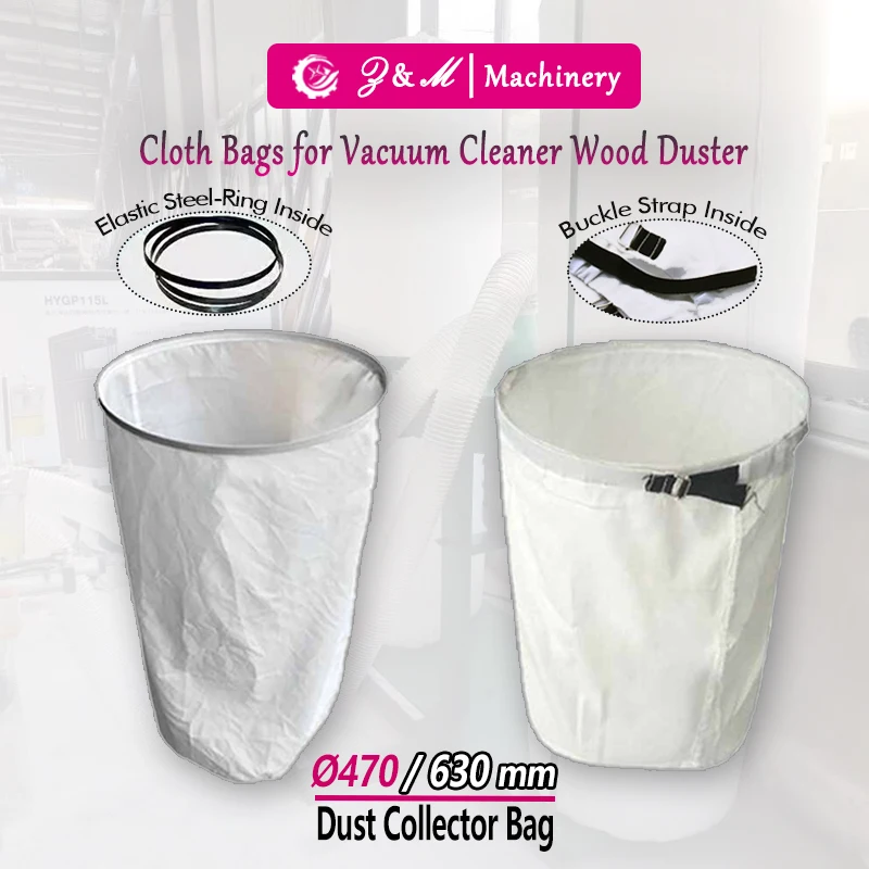 Filter Cloth Bag for Carpenter Dust Collection 470/630mm 18.5/24.8in Sawdust Vacuum Cleaner Accessories Woodworking Machine