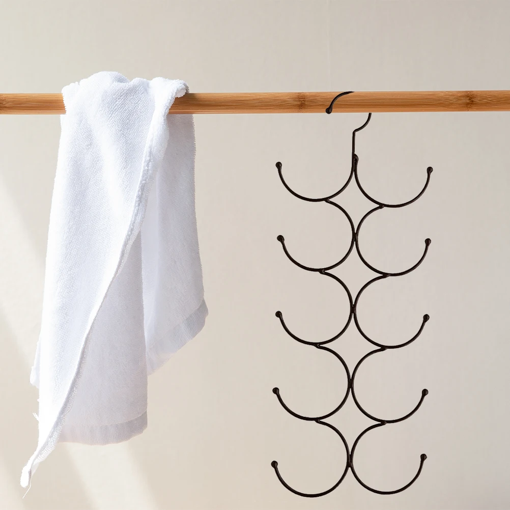 

Multi-Layer Iron Scarf Hanger Tie Organizer Closet Accessory Household Scarf Organizer Space Saving Tie Holder