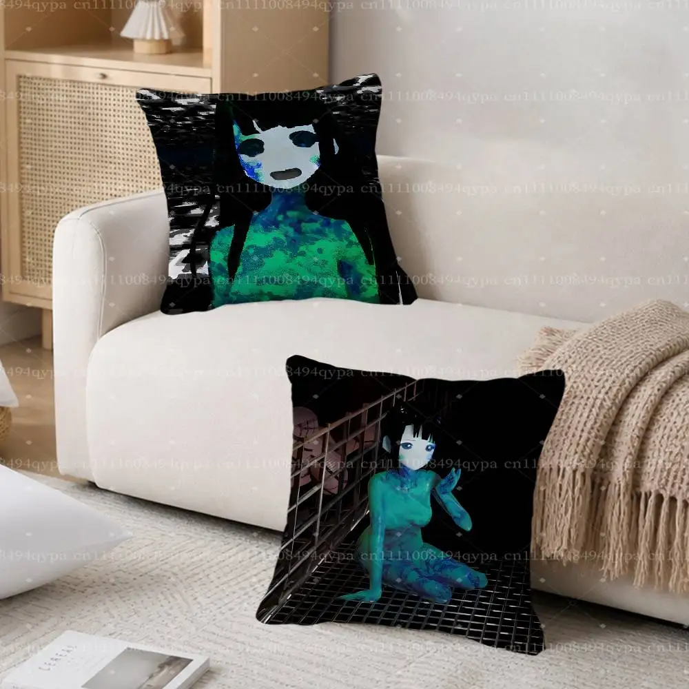 D-Disillusion ST Horro Game Throw Pillow Cushion Cases Kawaii Decorative Living Room Decor Soft Decorative Pillows