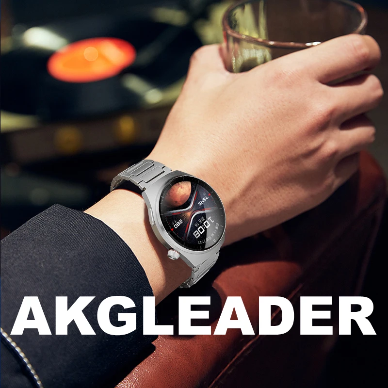 Akgleader-チタン磁気時計ストラップ、ソフトスポーツブレスレット、Huawei Watch gt 5 pro、46mm、22mm