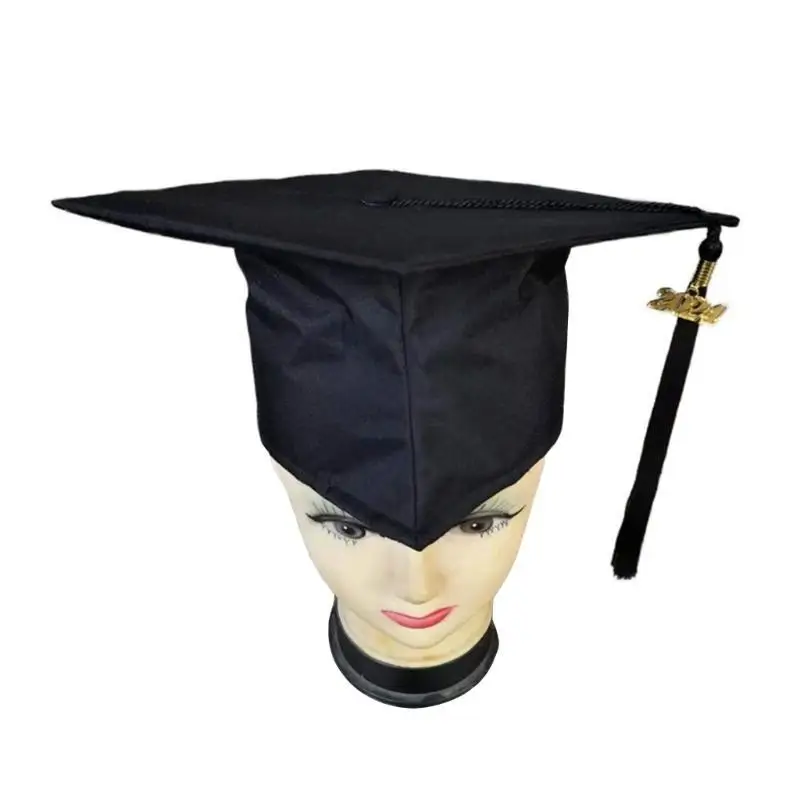 

39BB HighSchool Graduation Hat Unisex Mortarboard for Kids Teenager University Photography Hat Stage Costume Bachelor Hat