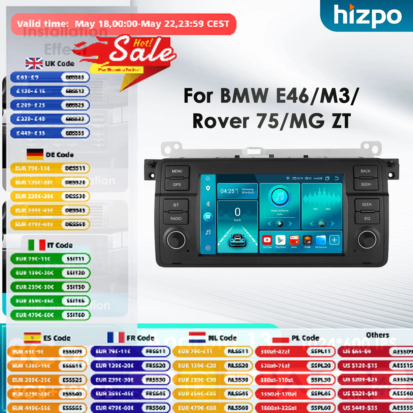 Hizpo (com android 6.0 отзывы официальный сайт на русском ad907001 factory store) купить от 4 510,00 руб. Автомобильная электроника на 1rub.ru