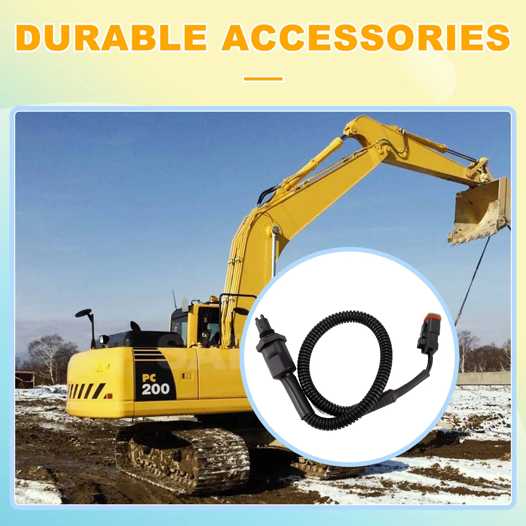 ABWZ-Excavator Parts Oil Water Separator Sensor For Komatsu PC160-8 PC200-8 PC220-8 PC240-8 PC300-8 600-311-3722 600-311-3721