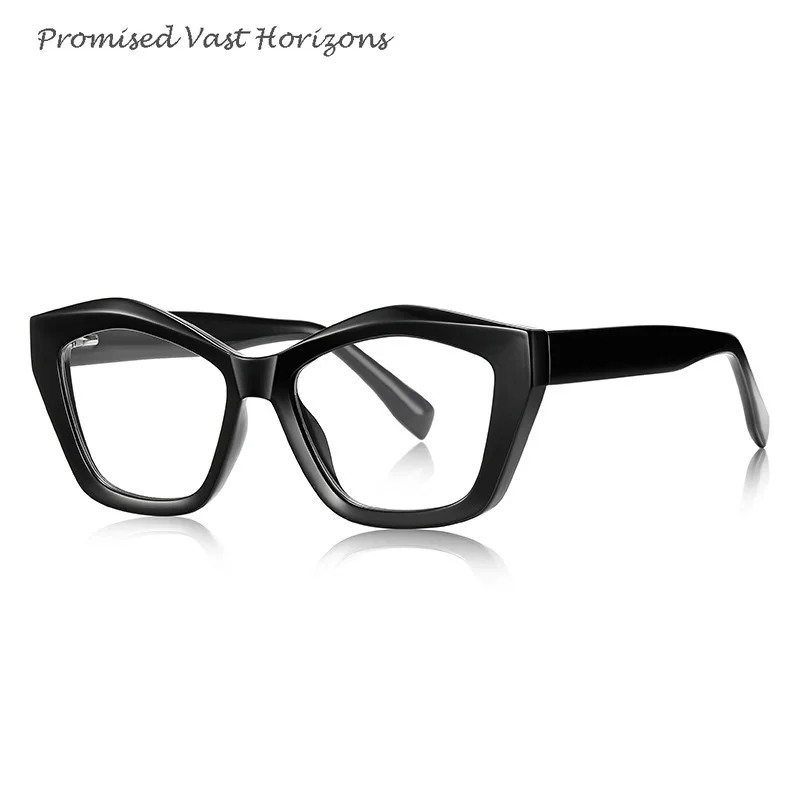 TR New Blue Light Blocking Green Glasses Woman European American Fashion Plano Lens Progressive Color Y2k Glasses Frame