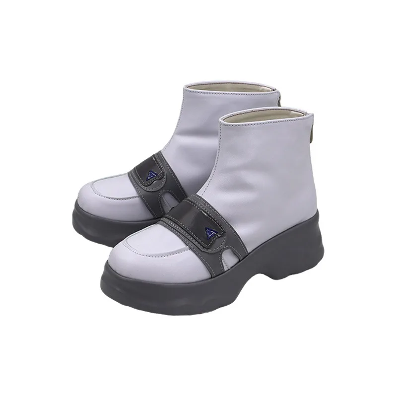 Nikke Biancaneve Scarpe Cosplay Stivali di Carnevale di Halloween Accessori Anime Scarpe in pelle PU Puntelli Cosplay Realizzati su misura