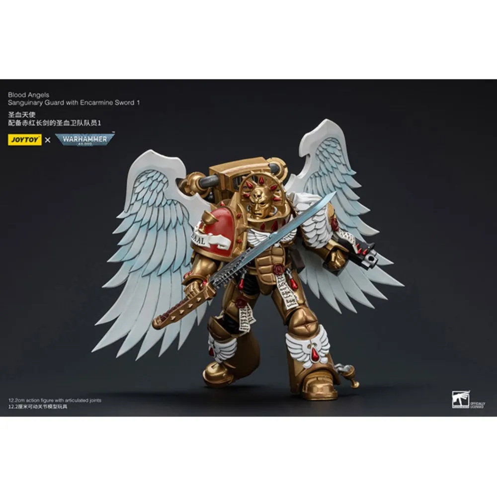 JOYTOY Warhammer 40K Angeli del Sangue Guardia Sanguinaria Con Spada Encarmine 1 Action Figure Collezione Originale Decorazione della Bambola Regalo