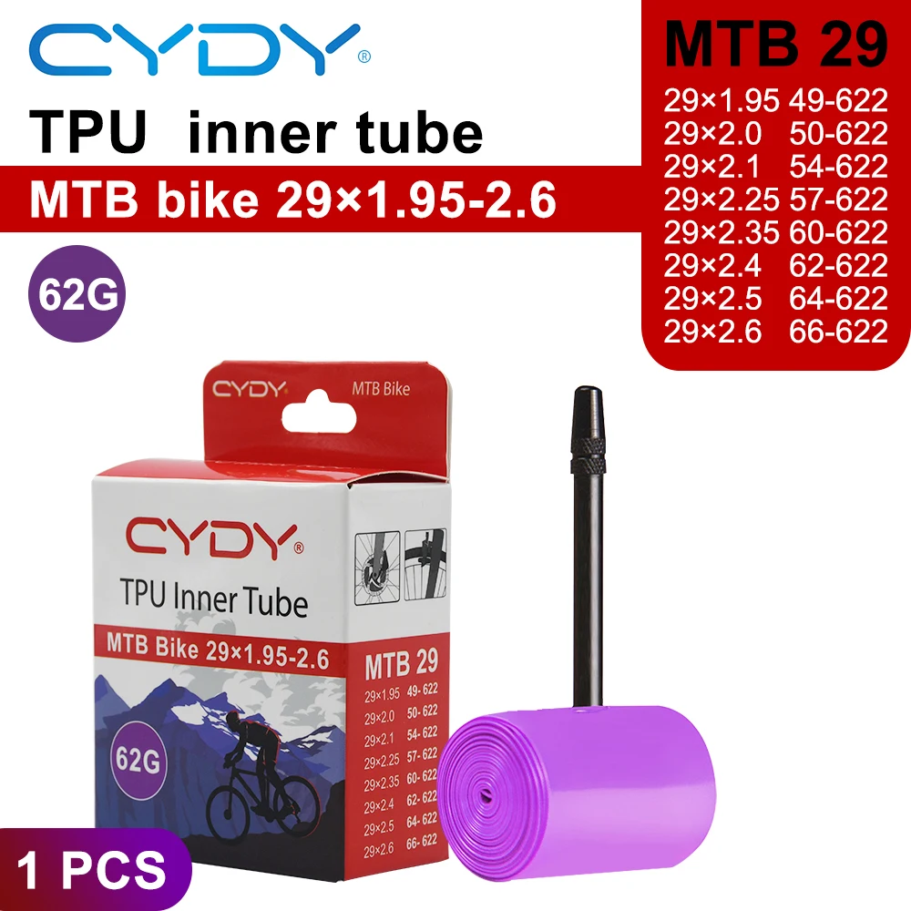 CYDY TPU MTB Fahrradschlauch 29 26 27.5 29x1.95 2.0 2.1 2.2 2.3 2.4 2.5 2.6 Zoll Mountainbike-Reifen Pneu 29er