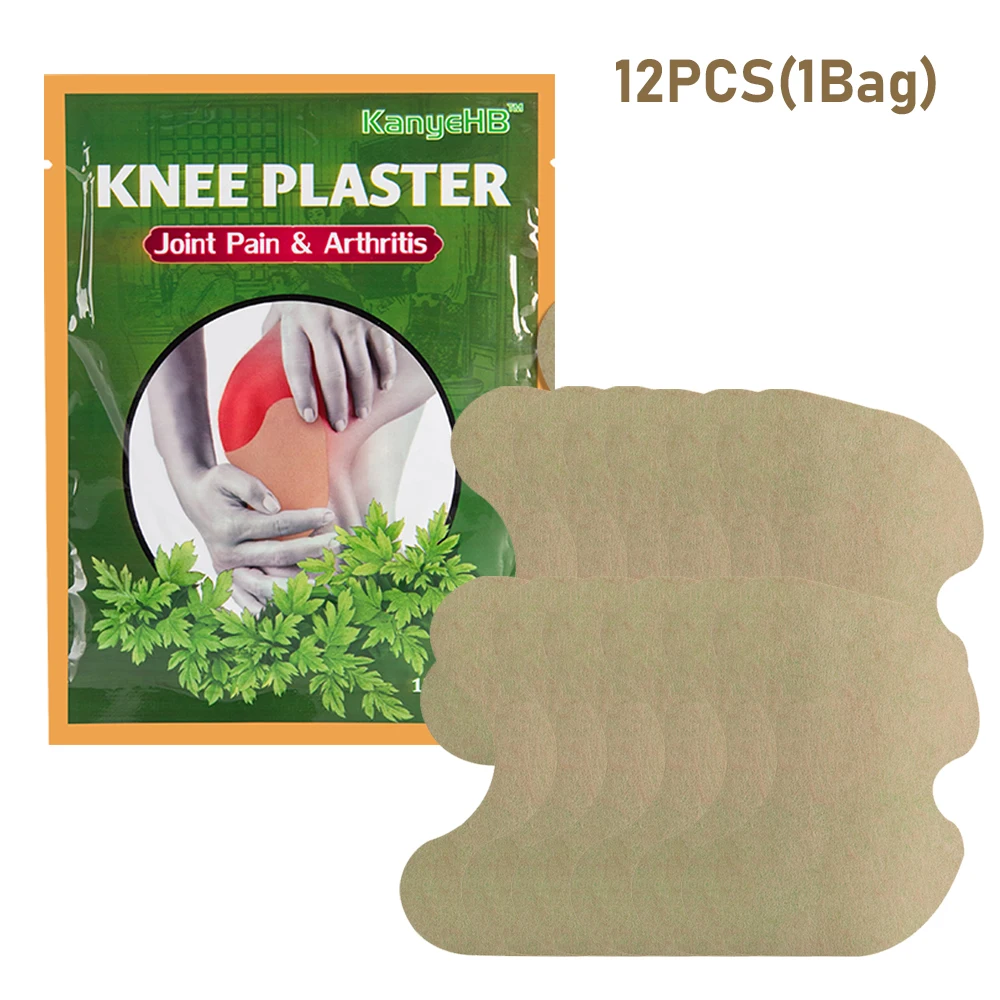 Wormwood Knee Plaster Arthritis Muscle Joint Herbal Rehabilitation Sticker 1/2/3Bag Relieve Stress Help Sleeping Natural Extract