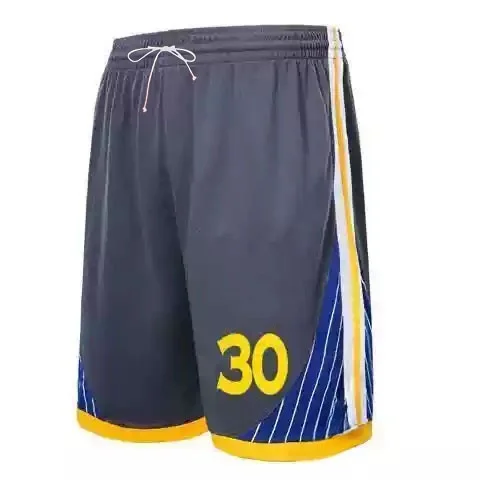 Sommer-Bestseller Herren Vertikaler Stern-Print Seitenstreifen Mesh Basketball-Shorts Schnelltrocknende Weiße Sport-Workout Fünf-Punkt-Shorts – Detail 8