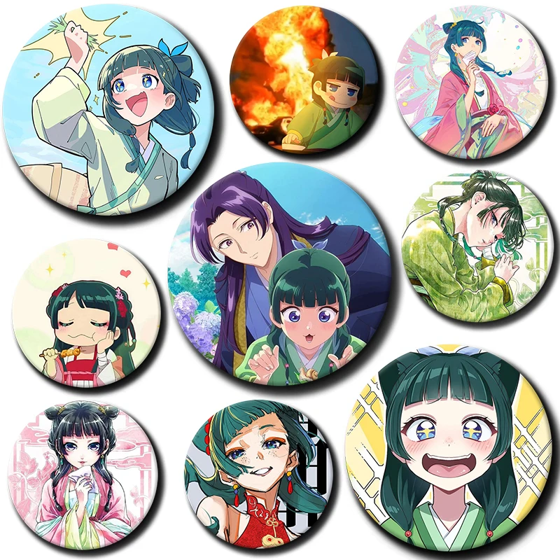 

Cartoon Character Māomāo Soft Button Pin Tinplate Badge Anime Sayori Brooch Creative Badge for Backpack Clothes Decoration Gift