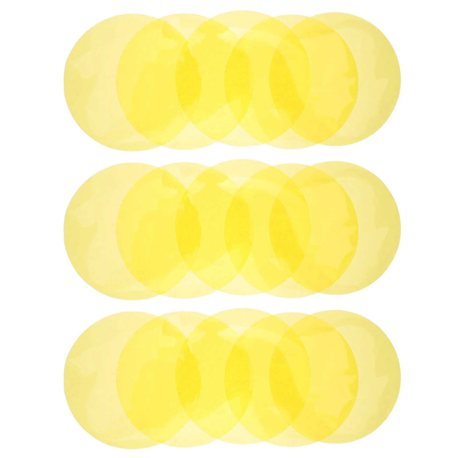 

15pcs Round Color Gel Sheets 7.4Cm Lamp Color Correction Film Adhesive Transparent Filter For Holiday Party Festival Lighting