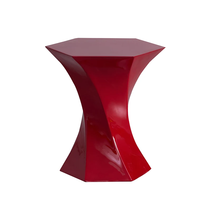 Modern Creative Small round Fiberglass Side Table Elegant Coffee Tables Design