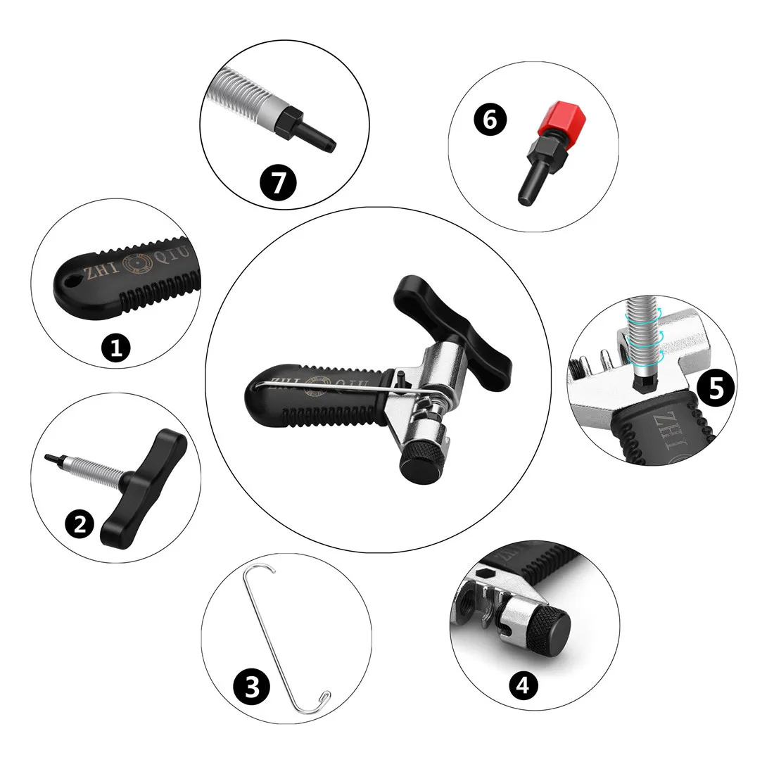 Universal Bike Chain Tool, Bicycle Chain Breaker & Installer Tool Kit, Chain Cutter Repair Tool