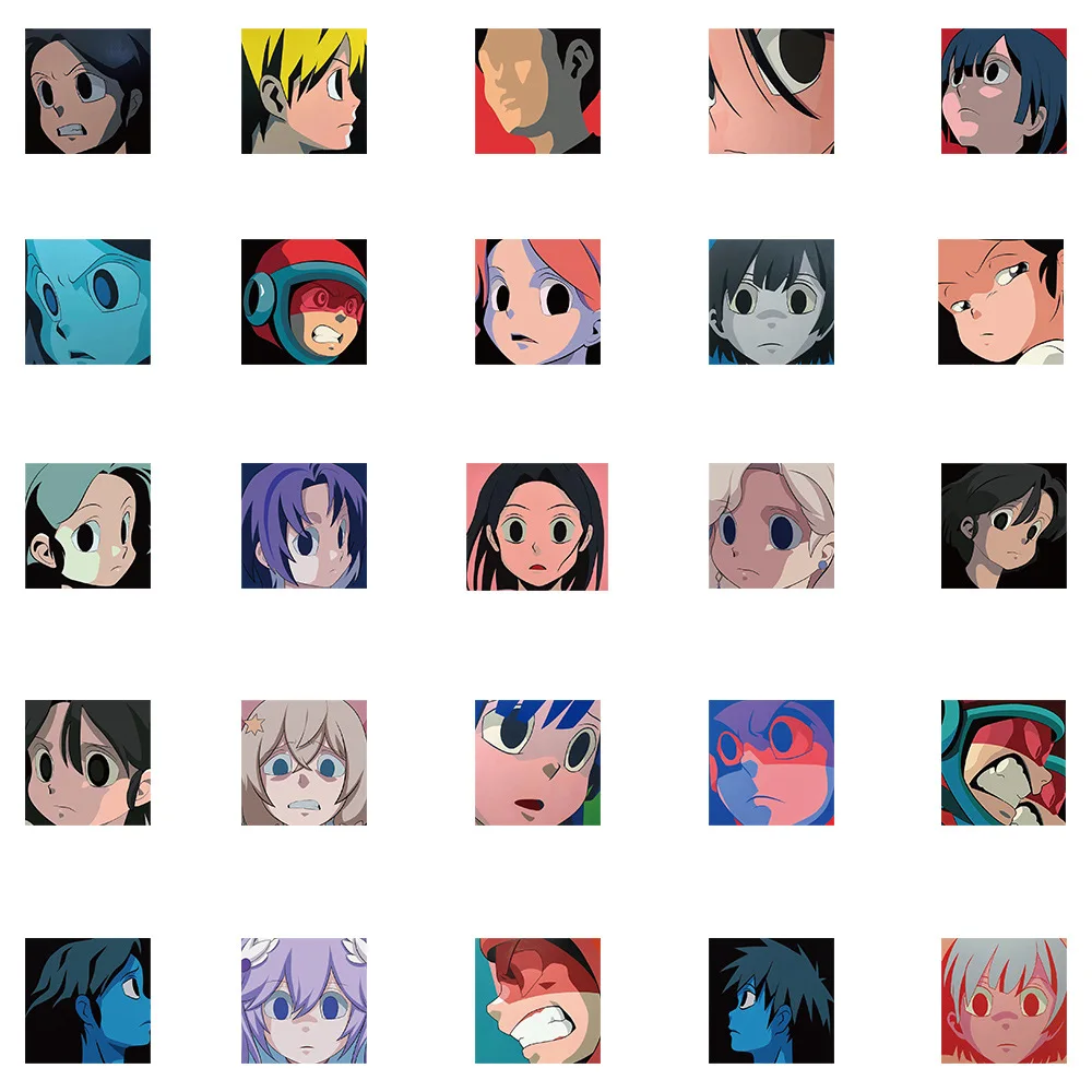 Aokizy หมวกกันน็อคสเก็ตบอร์ดสติกเกอร์กันน้ำลายกราฟฟิตีตกแต่งตามสั่ง50ชิ้น