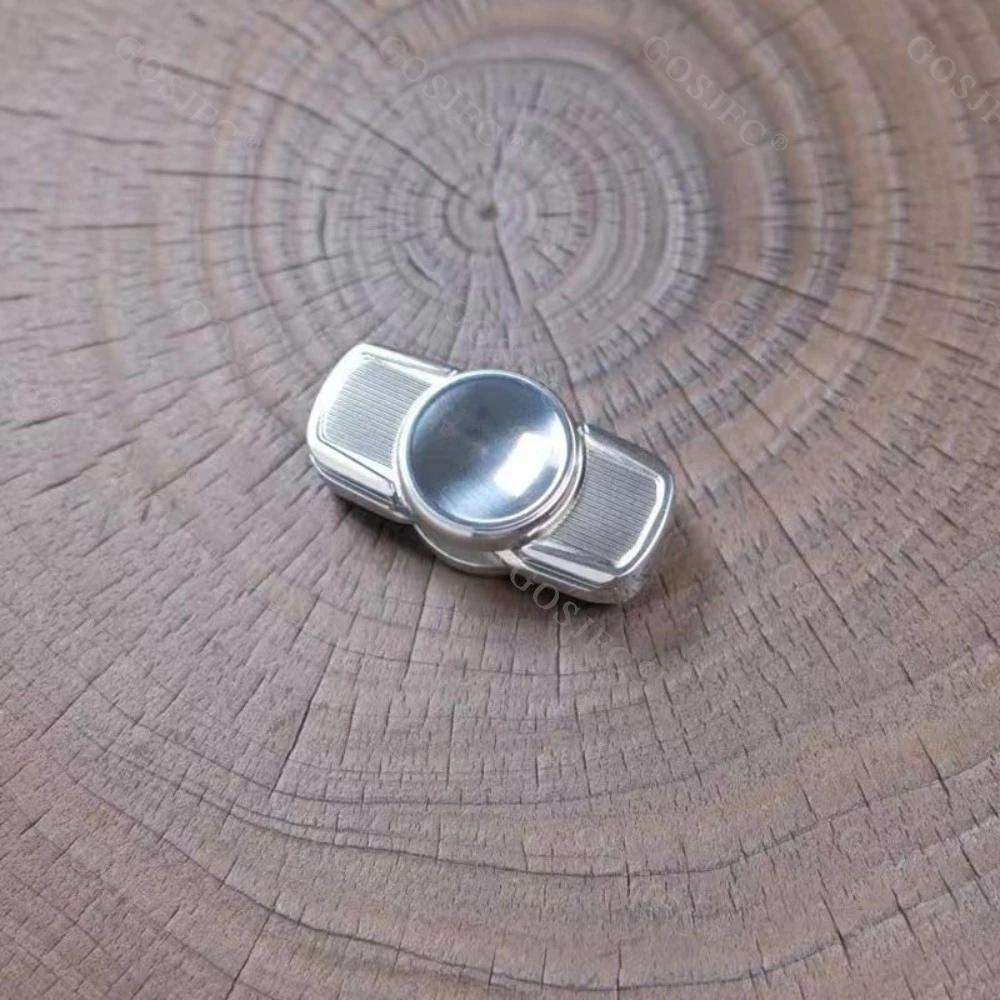 Roestvrij staal tweebladige Fidget Spinner Angst Relief Gadgets Fidgeting Spinners Gyro Fidget Speelgoed Volwassenen Metaal