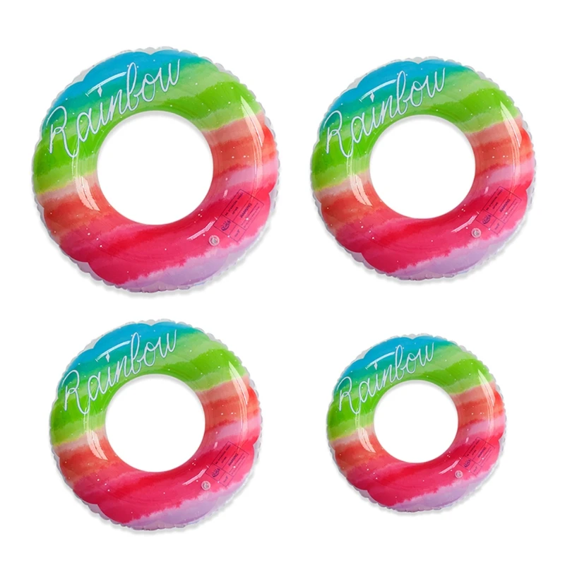 

Inflatable Rainbow Swimming Circle PVC Ring For Swimming Pool Adult Pool Float for Seat Beach Party Colchoneta Pool