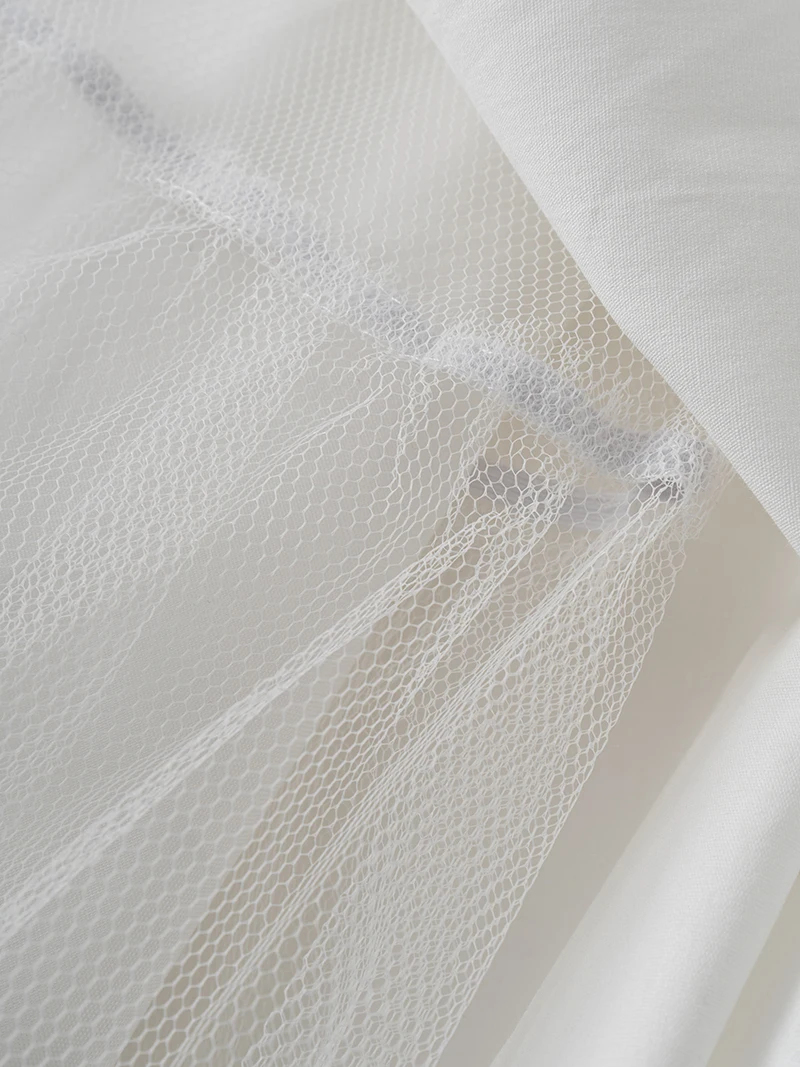 2025 Abito da donna estivo moda pizzo bianco maglia pizzo collo quadrato manica corta mini abito casual Boho Beach abiti femminili