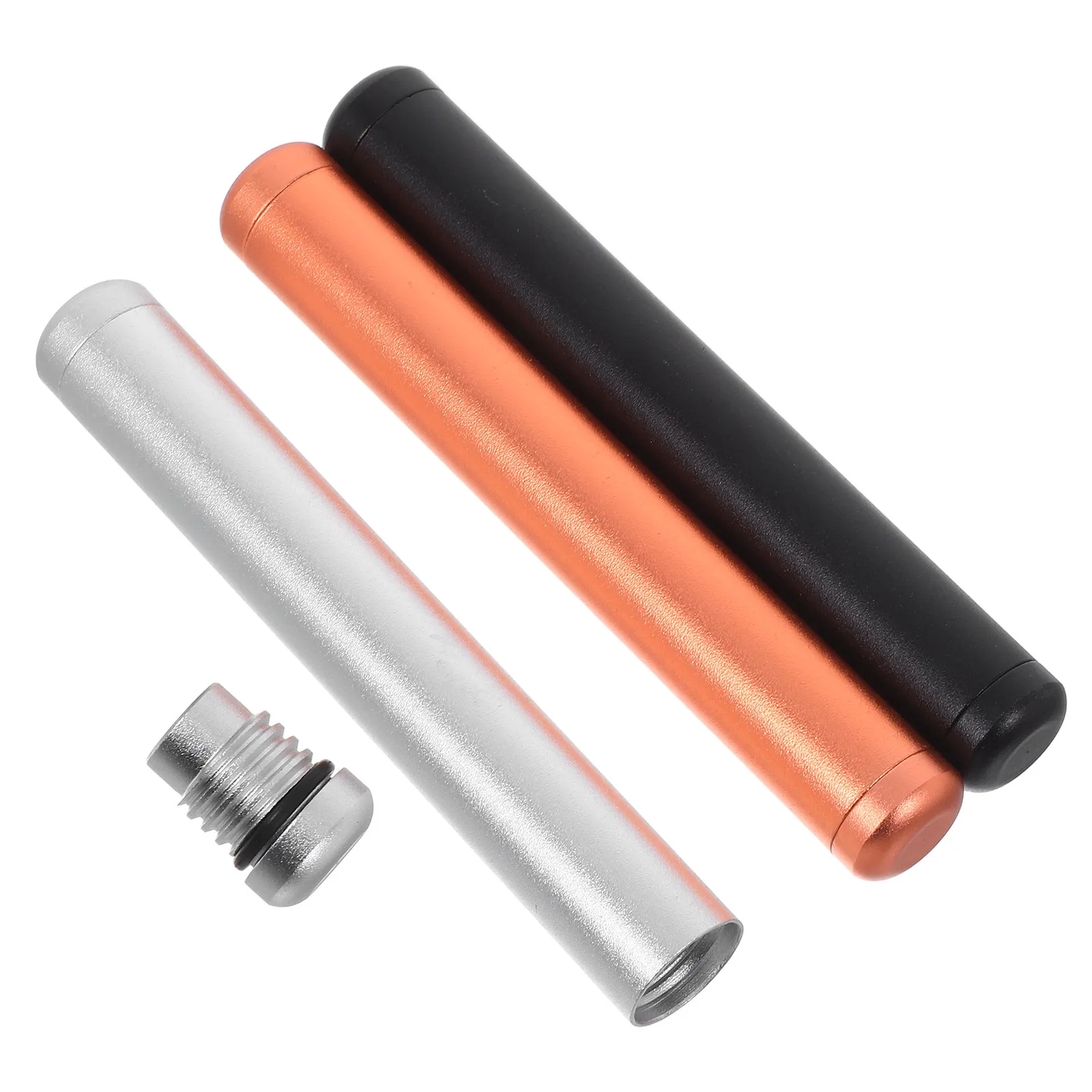 3Pcs Discreet Aluminum Tube Holder Airtight Waterproof Money Storage Box Secure Cash Container for Home Office Travel Outdoor