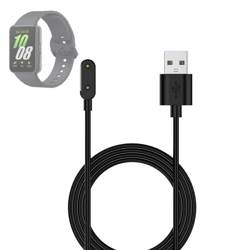 스마트밴드 도크 충전기 어댑터, USB 충전 케이블, 전원 충전 와이어, 삼성 갤럭시 핏 3 R390, 스마트 밴드 핏 3 액세서리