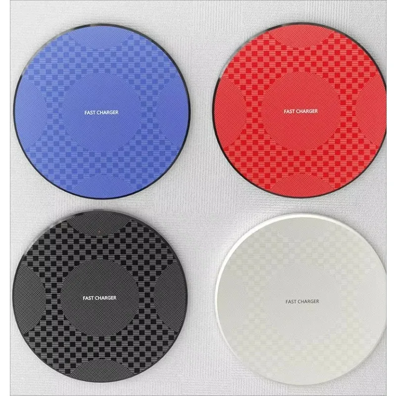 Smart Mobile Phone Wireless Chargers Portable Desktop 10W Round Custom Logo Universal Wireless Phone Charger for Cell Phone