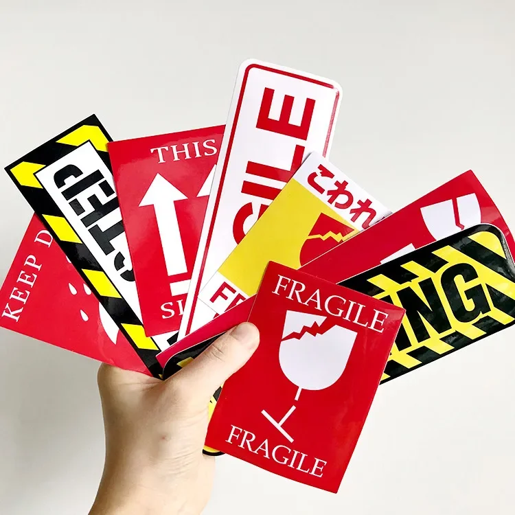 8 Pcs/Set (lot) Funny Waterproof PVC Stickers Sets Warning Sign Sticker laptop Pitcher Bottle Luggage Notebook Sticker Decorate