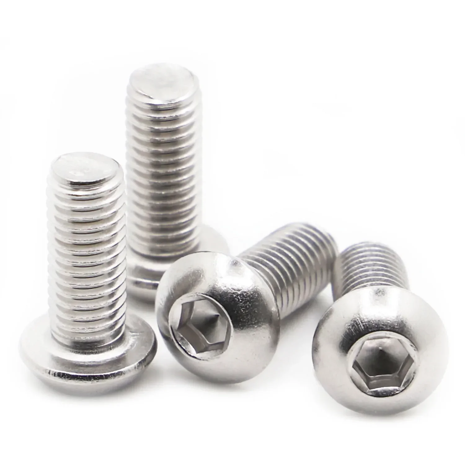 M1.6 M2 M2.5 M3 M4 M5 M6 M8 ISO7380 304 A2-70 Stainless Steel Allen Hexagon Hex Socket Button Head Screw Bolt