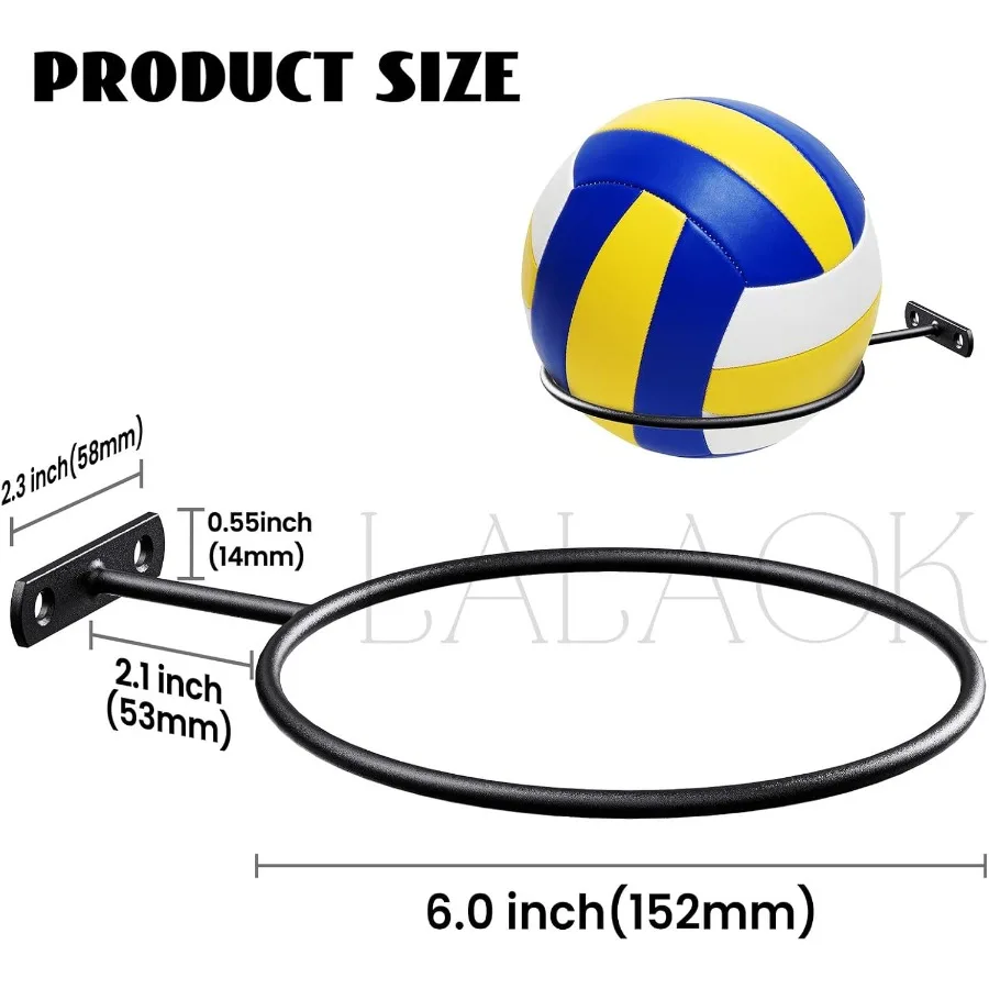 バスケットボールホルダー 壁掛け式 バスケットボール サッカーボール バレーボール フットボール ラグビー用