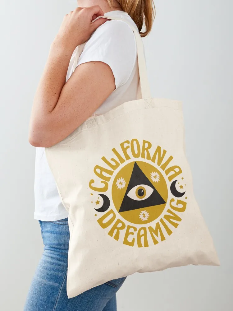 

California Dreaming Tote Bag Big bag women Handbags tote bags aesthetic Portable shopping bag