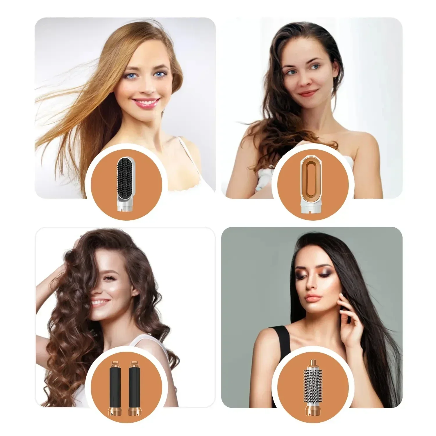 New Hair Dryer Multi Hair Styler 5 in1 Curling Iron Hair Straightener With Hair Brush Hairdryer For Hair Dryer Hair Multi Styler image 6