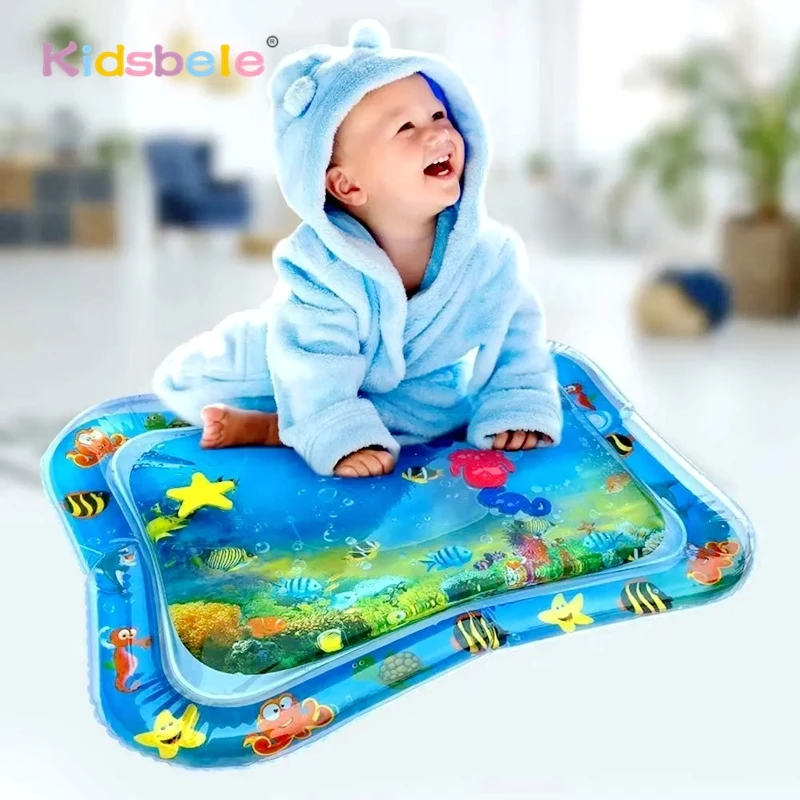 

Baby Tummy Time Water Play Mat Inflatable Water Mat For Infants And Toddlers Baby Party Toy Birthday Gift For 2 to 20 Months